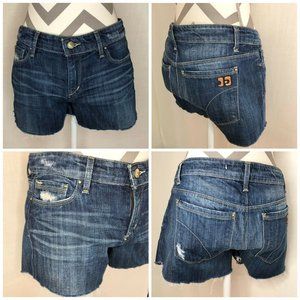 Joe's Jeans Medium Wash Mid Rise Denim Jean Shorts Size 27 (US 4) RV $98